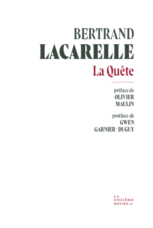 La Quête, de Bertrand Lacarelle